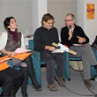 C. Martinelli intervista il vincitore G. Sartori, premiazione Premio Frontiere-Grenzen 2011